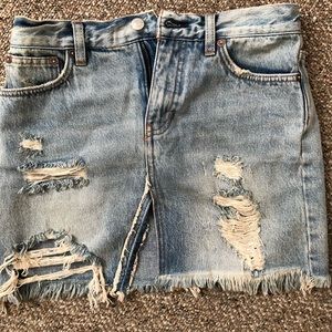 Free people denim skirt